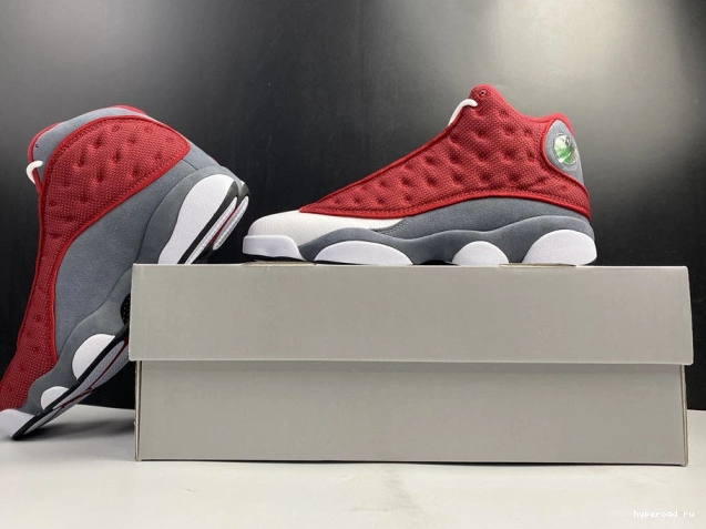 13 Gym 414571-600 Flint Jordan Grey Retro Air Red 0530